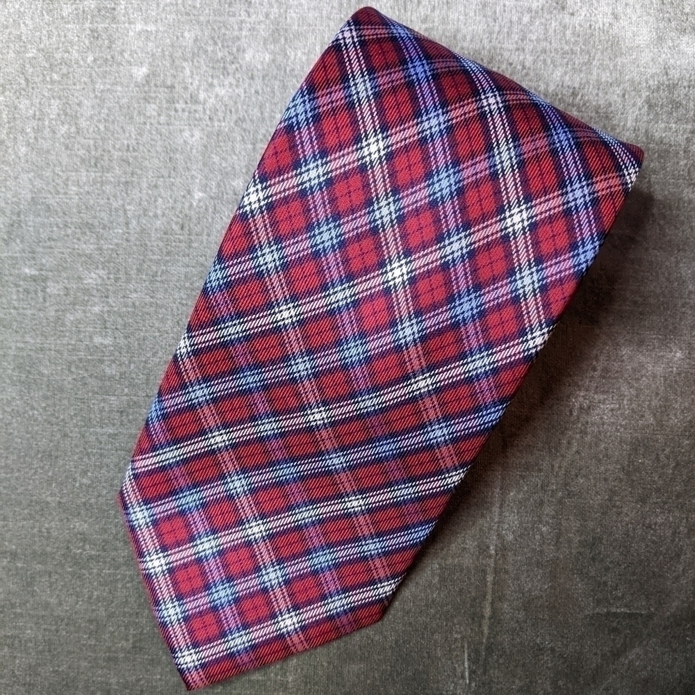 nautica Silk Tie Red and Blue